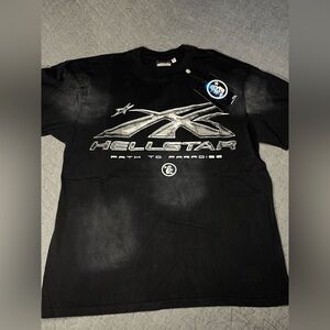 Hellstar Chrome Logo Tee Large